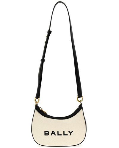 Bally Bar Ellipse Crossbody Bags - Metallic