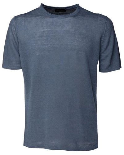 Roberto Collina Short-sleeve Crewneck T-shirt - Blue