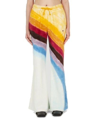 Acne Studios Rainbow Print Flared Trousers - Multicolour