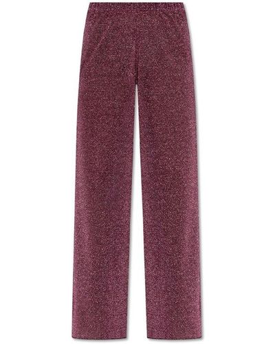 Oséree Trousers With Lurex Thread, - Purple