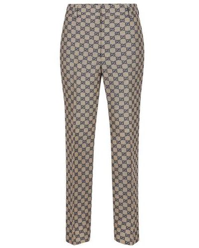 Gucci GG Monogram Trousers - Grey