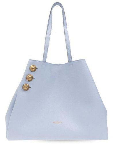 Balmain ‘Embleme’ Shopper Bag, , Light - Blue
