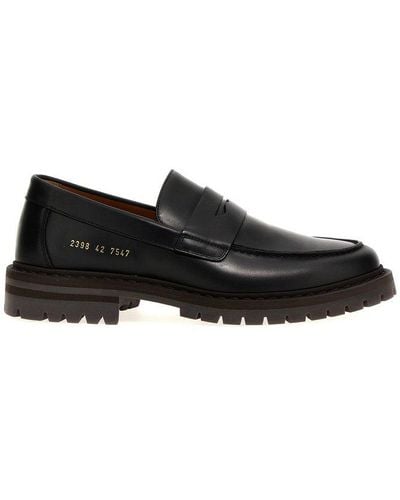 Common Projects Round-toe Penny Loafers - Black