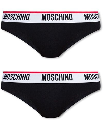 Moschino Bra With Logo - Black