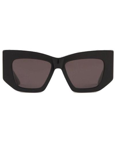 Alexander McQueen Rectangular Frame Sunglasses - Gray