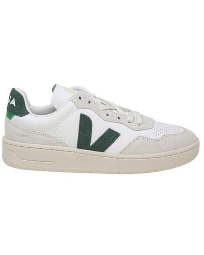 Veja Logo Patch Lace-up Sneakers - White