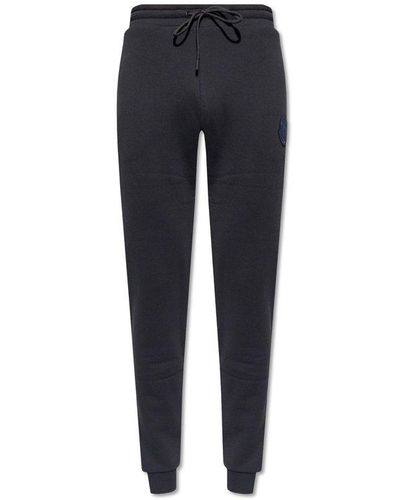 Moncler Sweatpants With Logo Patch - Blue