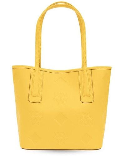 MCM 'liz Mini' Shopper Bag, - Yellow