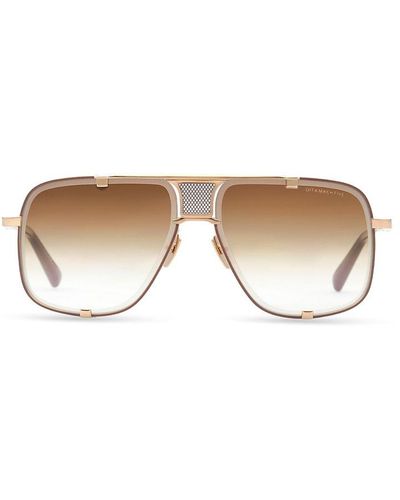 Dita Eyewear Shield Frame Sunglasses - Natural