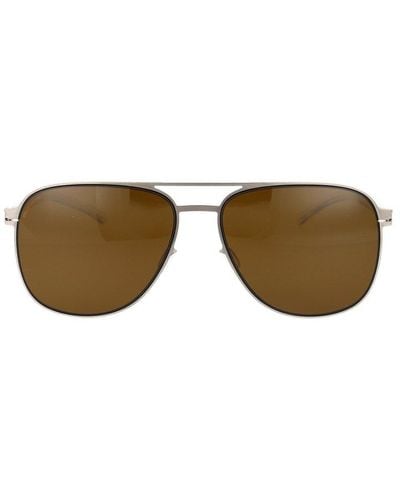 Mykita Caleb Aviator Frame Sunglasses - Brown