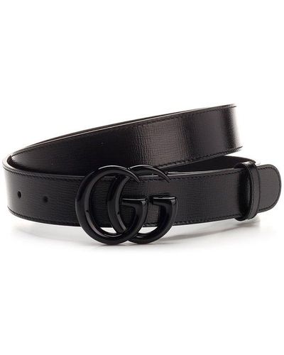 Gucci GG Marmont Thin Buckle Belt - Black