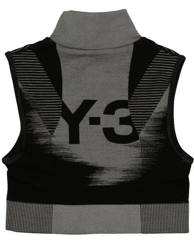 Y-3 Logo Sporty Top - Black