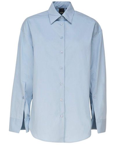 Pinko Eden Long Sleeved Buttoned Shirt - Blue