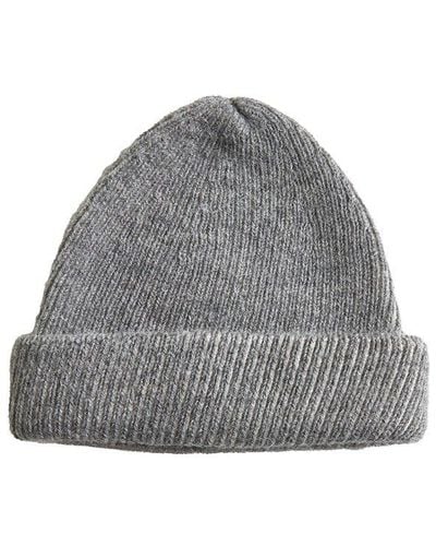 Roberto Collina Two-tone Knitted Beanie - Gray