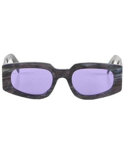 Retrosuperfuture Rectangle Framed Sunglasses - Purple