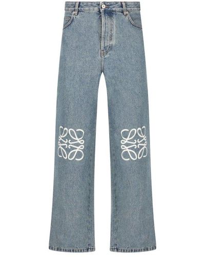Loewe Jeans With Logo - Blue