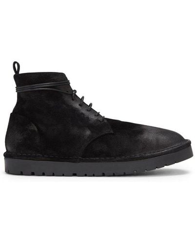 Marsèll Round-toe Lace-up Boots - Black