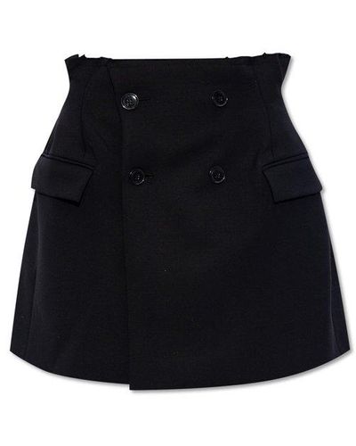 Vetements Wool Skirt, - Black