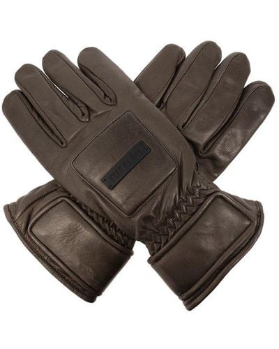 Fear Of God Logo Patch Gloves - Brown