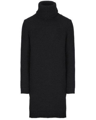 Saint Laurent Turtleneck Long-sleeved Sweater - Black