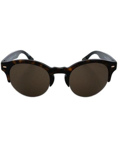 Zegna Cat Eye Frame Sunglasses - Black
