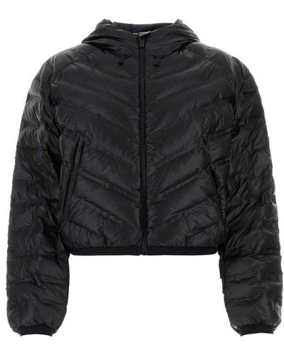 Prada Lr-lx020 Cropped Puffer Jacket - Black