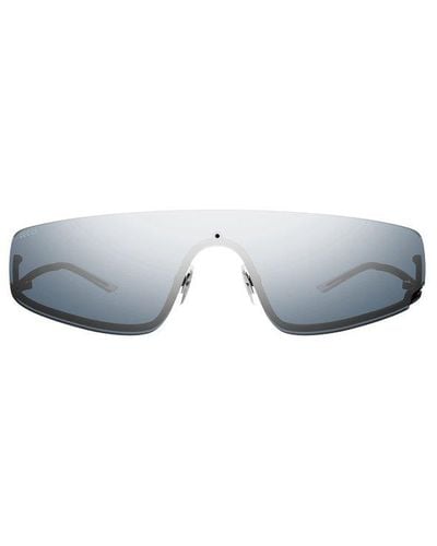 Gucci Mask-shaped Frame Sunglasses - White