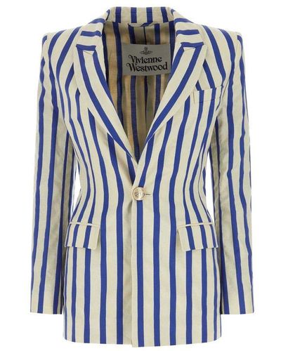 Vivienne Westwood Sb Lelio Striped Blazer - Blue
