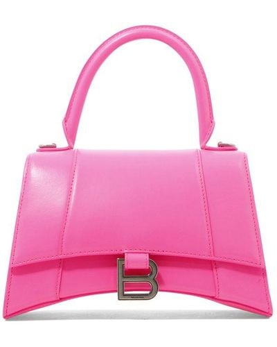 Balenciaga Hourglass Xs Tote Bag - Pink
