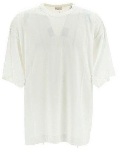 Dries Van Noten Crewneck Short-sleeved T-shirt - White
