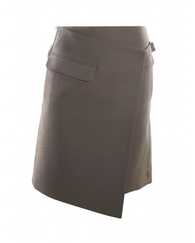 Peter Do Asymmetrical Skirt - Grey