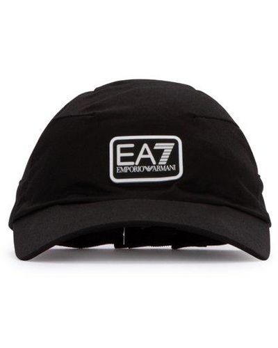 EA7 Logo Patch Baseball Cap - Black