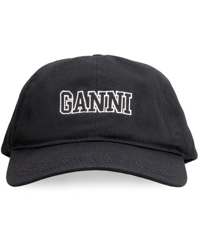 Ganni Logo Baseball Cap - Black