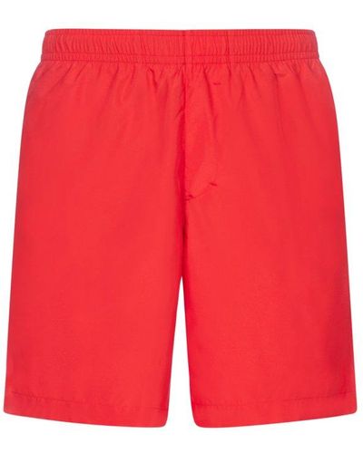 Givenchy 4g Plaque Knee-length Swim Shorts - Red