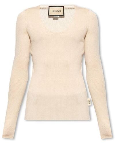 Gucci Wool Sweater - Natural