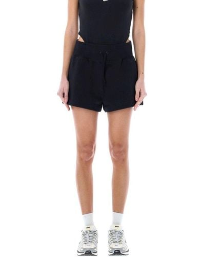 Nike Sportswear Phoenix Fleece High-waist Loose Shorts - Black