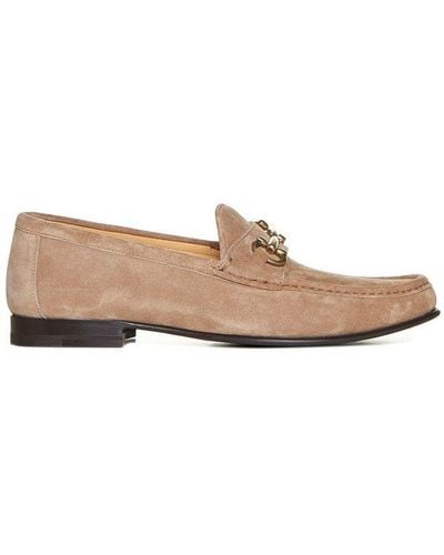 Brunello Cucinelli Round-toe Slip-on Flat Shoes - Brown