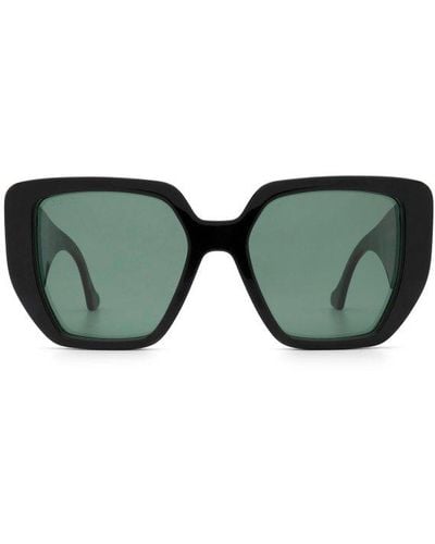 Gucci Oversized-frame Sunglasses - Green