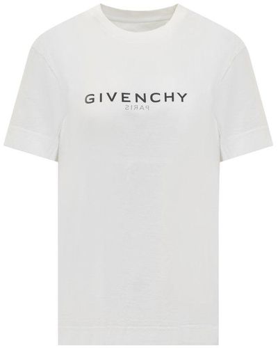 Givenchy 4g Emblem Printed Crewneck T-shirt - Gray