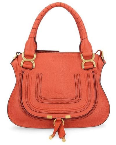 Chloé Marcie Small Tote Bag - Red