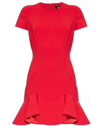 DSquared² Logo Dress, - Red