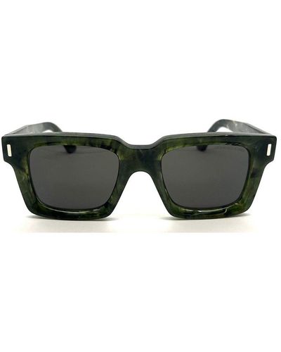 Cutler and Gross Square Frame Sunglasses - Green