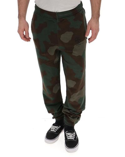 Off-White c/o Virgil Abloh Printed Camouflage Track Trousers - Black