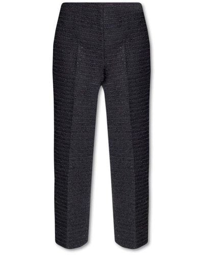 Gucci Black Tweed Trousers - Blue
