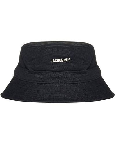 Jacquemus Logo Lettering Bucket Hat - Blue