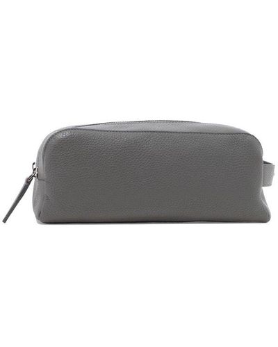 Orciani Double Zipped Beauty Case - Gray