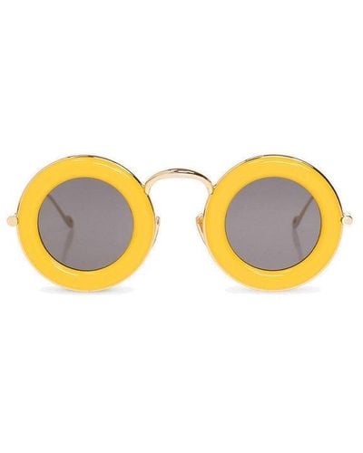 Loewe Round Frame Sunglasses - Yellow