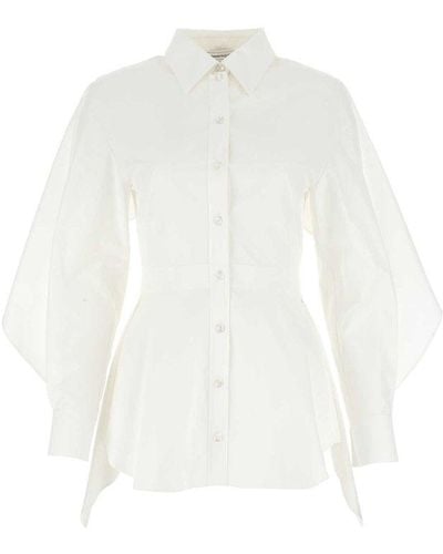 Alexander McQueen Ruffle Shirt - White