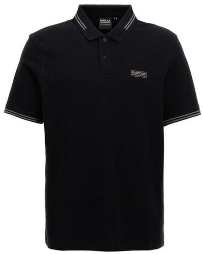 Barbour Essential Tipped Short-sleeved Polo Shirt - Black
