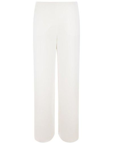 Valentino High-waist Wide-leg Trousers - White